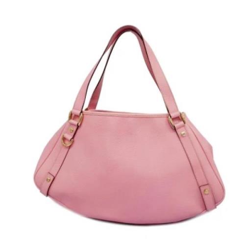 Pre-owned Leather gucci-bags Gucci Vintage , Pink , Dames