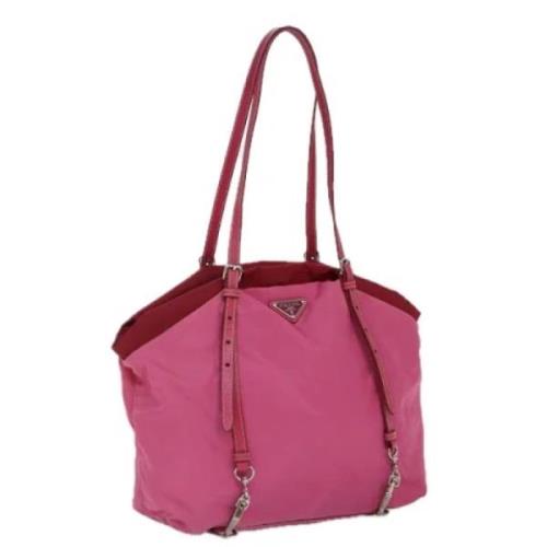 Pre-owned Nylon prada-bags Prada Vintage , Pink , Dames