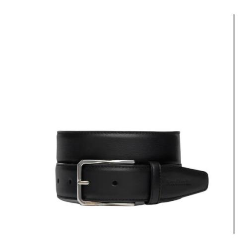 Heren leren riem Nerogiardini , Black , Heren