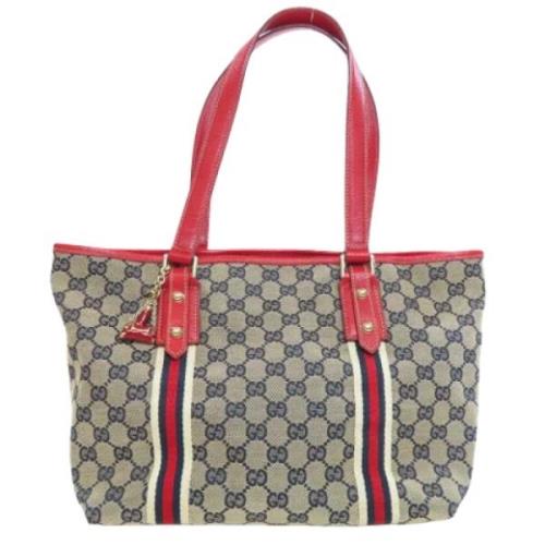 Pre-owned Canvas gucci-bags Gucci Vintage , Beige , Dames