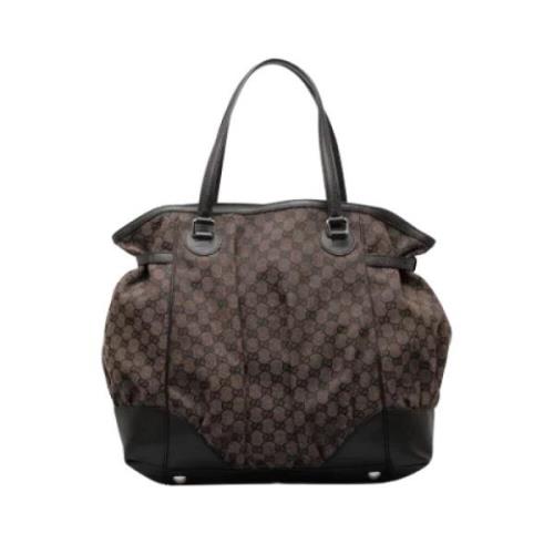 Pre-owned Canvas gucci-bags Gucci Vintage , Brown , Dames