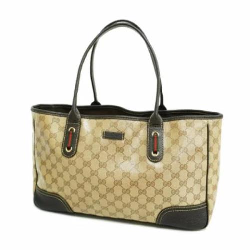 Pre-owned Leather gucci-bags Gucci Vintage , Beige , Dames