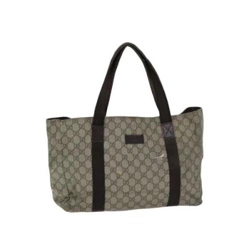 Pre-owned Canvas gucci-bags Gucci Vintage , Beige , Dames