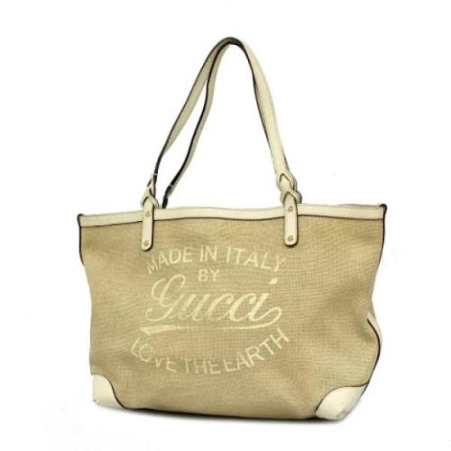 Pre-owned Canvas gucci-bags Gucci Vintage , Beige , Dames