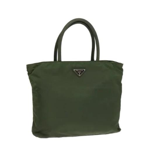 Pre-owned Nylon totes Prada Vintage , Green , Dames