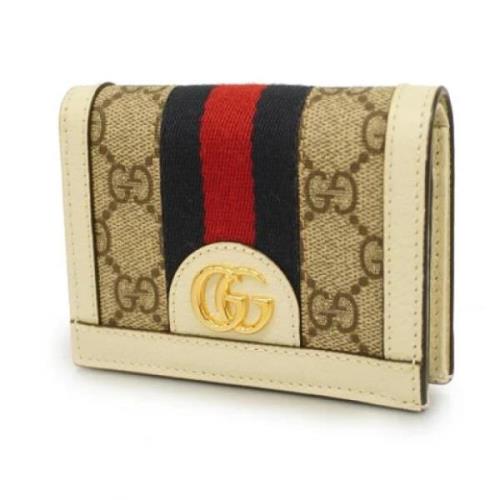 Pre-owned Plastic wallets Gucci Vintage , Beige , Dames