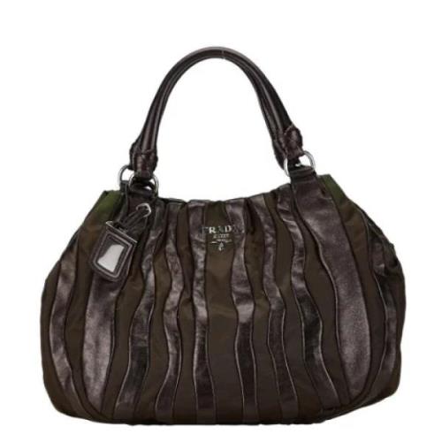 Pre-owned Fabric totes Prada Vintage , Brown , Dames