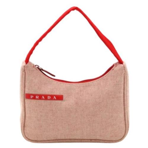 Pre-owned Canvas handbags Prada Vintage , Red , Dames