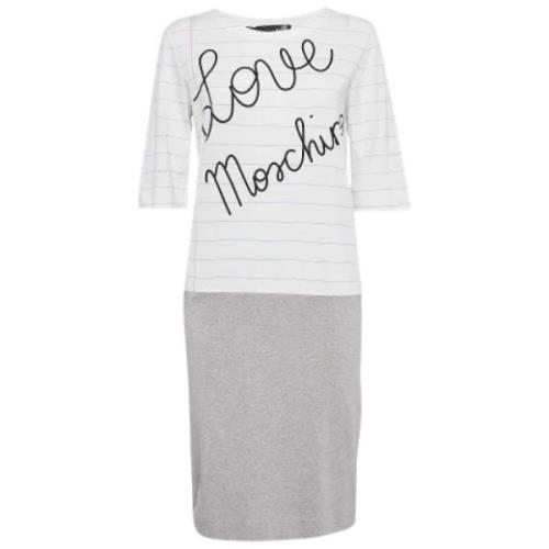 Pre-owned Fabric dresses Moschino Pre-Owned , White , Dames