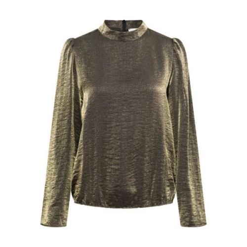 Elin Blouse Lange Mouw &Co Woman , Yellow , Dames