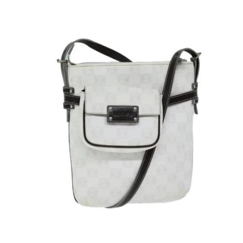 Pre-owned Leather shoulder-bags Loewe Pre-owned , White , Dames