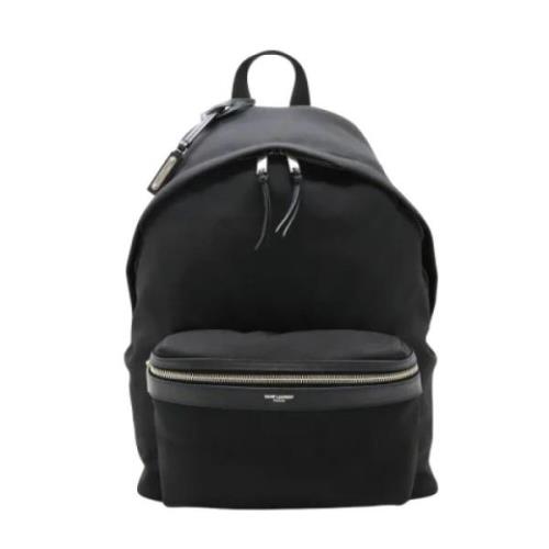 Pre-owned Nylon backpacks Yves Saint Laurent Vintage , Black , Dames