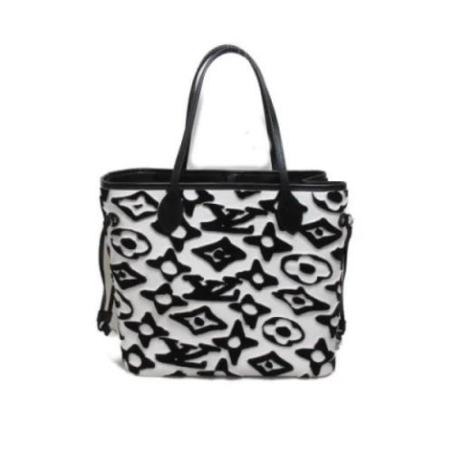 Pre-owned Fabric louis-vuitton-bags Louis Vuitton Vintage , White , Da...