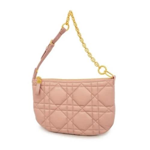 Pre-owned Leather dior-bags Dior Vintage , Pink , Dames