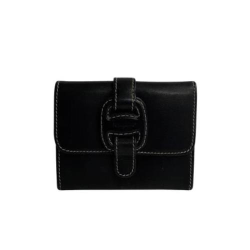 Pre-owned Leather wallets Salvatore Ferragamo Pre-owned , Black , Dame...