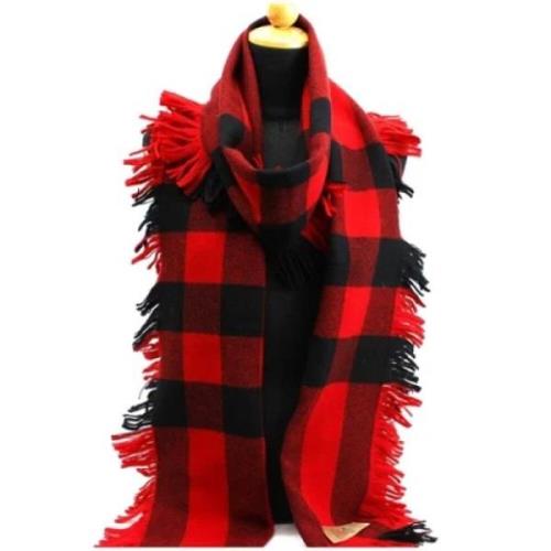 Pre-owned Cotton scarves Burberry Vintage , Red , Dames