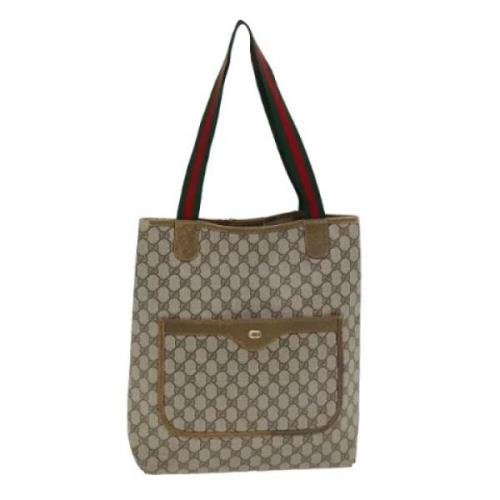 Pre-owned Leather gucci-bags Gucci Vintage , Beige , Dames