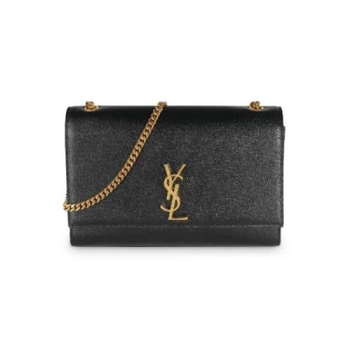 Pre-owned Leather shoulder-bags Yves Saint Laurent Vintage , Black , D...