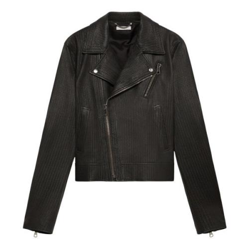 Biker Leren Jas 1989 Studio , Black , Heren