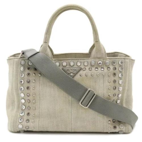 Pre-owned Denim prada-bags Prada Vintage , Gray , Dames