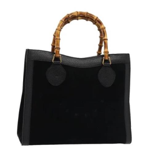 Pre-owned Suede gucci-bags Gucci Vintage , Black , Dames