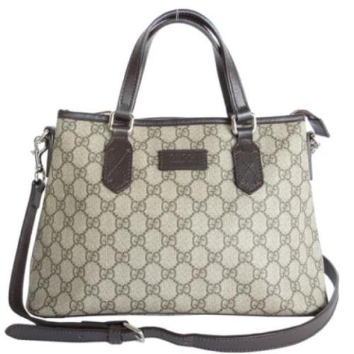 Pre-owned Leather gucci-bags Gucci Vintage , Beige , Dames