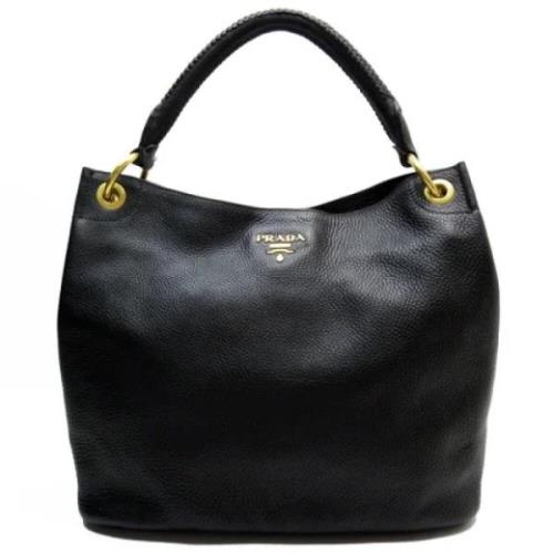 Pre-owned Leather prada-bags Prada Vintage , Black , Dames