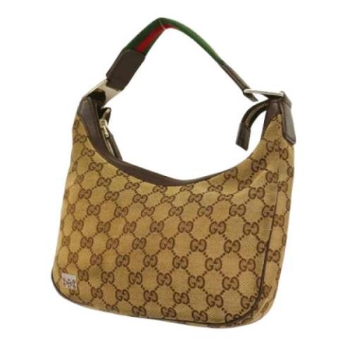 Pre-owned Canvas gucci-bags Gucci Vintage , Brown , Dames