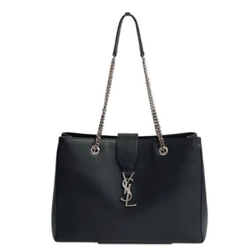 Pre-owned Leather shoulder-bags Yves Saint Laurent Vintage , Black , D...