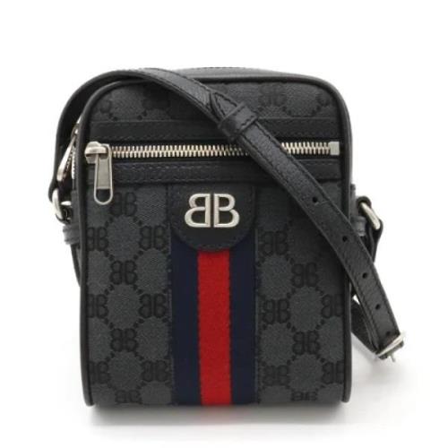 Pre-owned Canvas crossbody-bags Gucci Vintage , Black , Dames