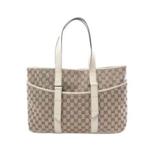 Pre-owned Leather gucci-bags Gucci Vintage , Beige , Dames