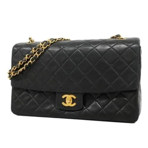 Pre-owned Leather chanel-bags Chanel Vintage , Black , Dames