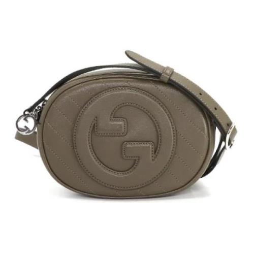 Pre-owned Leather gucci-bags Gucci Vintage , Brown , Dames