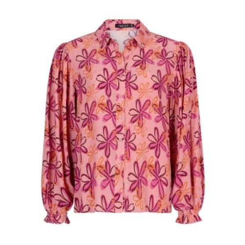 Lange Mouw Blouse Alyssa Ydence , Pink , Dames