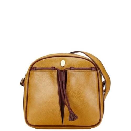 Pre-owned Leather shoulder-bags Cartier Vintage , Beige , Dames