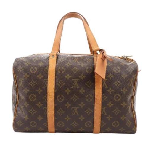 Pre-owned Leather travel-bags Louis Vuitton Vintage , Brown , Dames