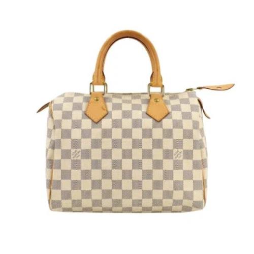 Pre-owned Canvas louis-vuitton-bags Louis Vuitton Vintage , White , Da...