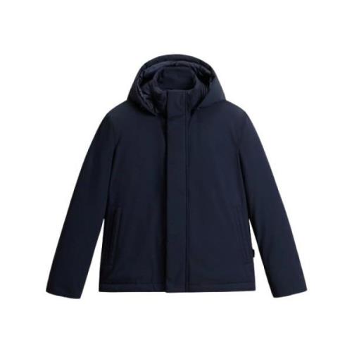 Blauwe Donsjas Waterdicht Winddicht Woolrich , Blue , Heren