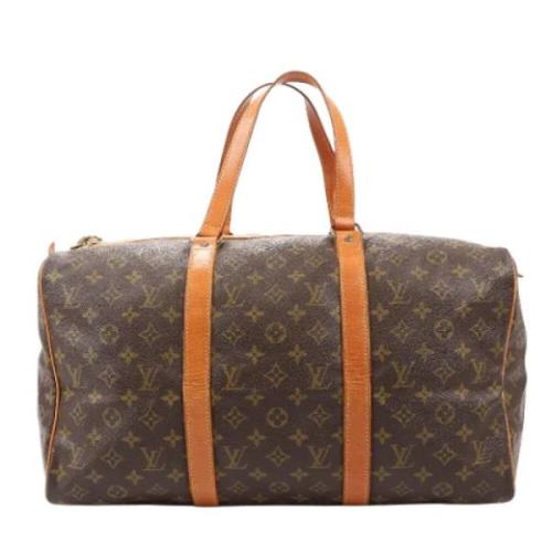 Pre-owned Leather travel-bags Louis Vuitton Vintage , Brown , Dames