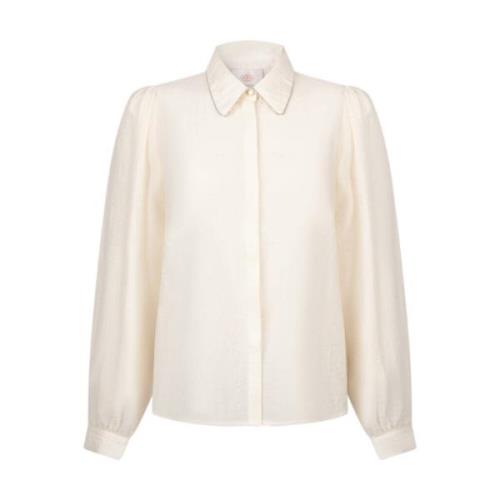 Ketting Twisted Blouse Lange Mouw Aaiko , Beige , Dames