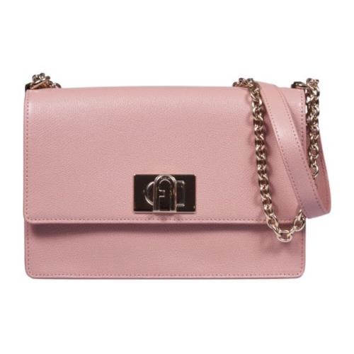 Roze Schoudertas met Twist Lock Furla , Pink , Dames