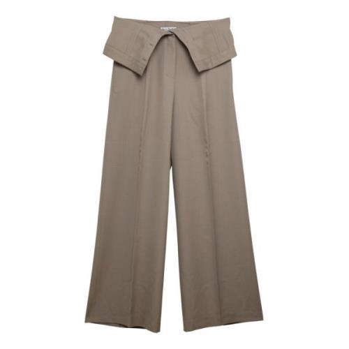 Mode Reguliere Broek Acne Studios , Beige , Dames