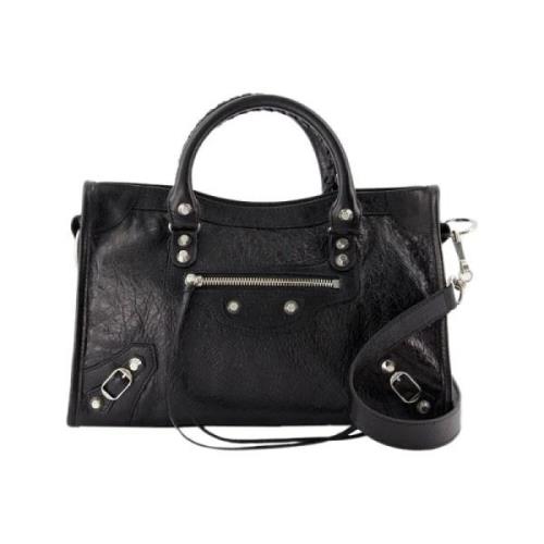 Pre-owned Leather balenciaga-bags Balenciaga Vintage , Black , Dames