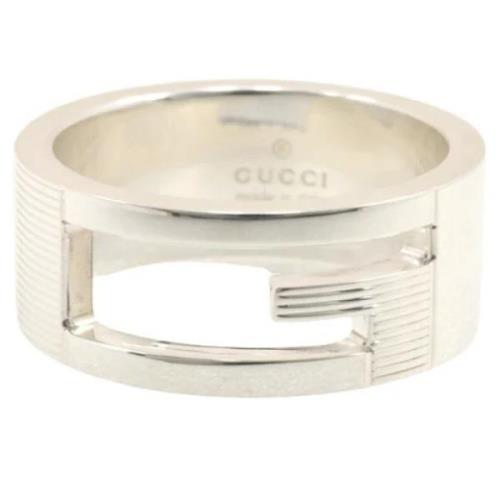 Pre-owned Silver rings Gucci Vintage , Gray , Dames