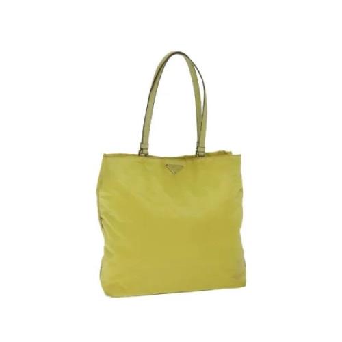 Pre-owned Nylon prada-bags Prada Vintage , Yellow , Dames