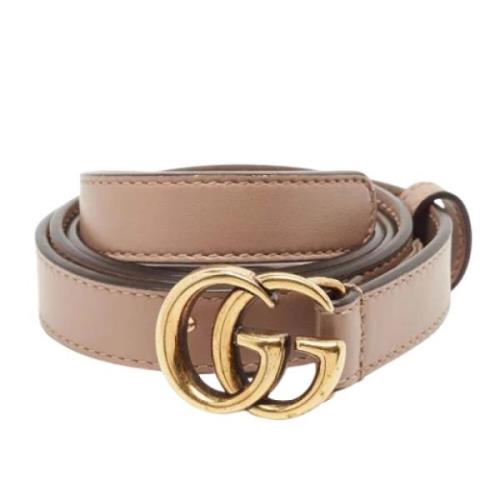 Pre-owned Leather belts Gucci Vintage , Pink , Dames