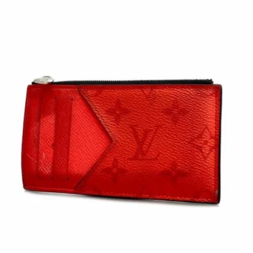 Pre-owned Fabric wallets Louis Vuitton Vintage , Red , Heren