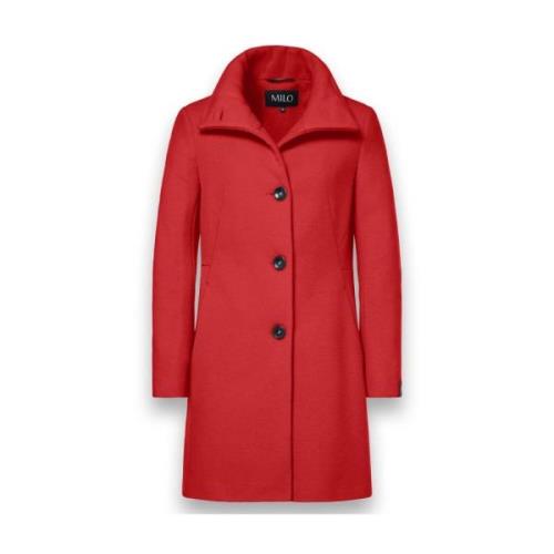 Babette Stijlvolle Jas Milo Coats , Red , Dames