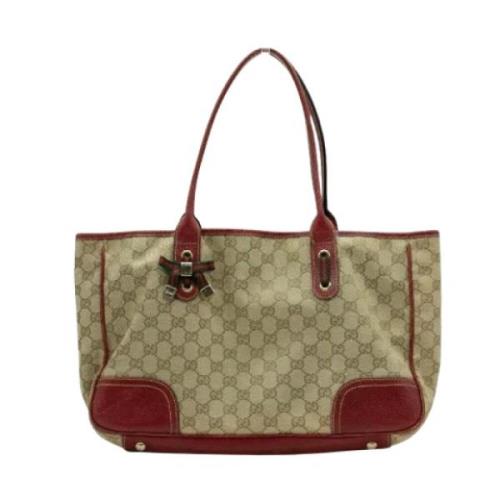 Pre-owned Canvas gucci-bags Gucci Vintage , Beige , Dames