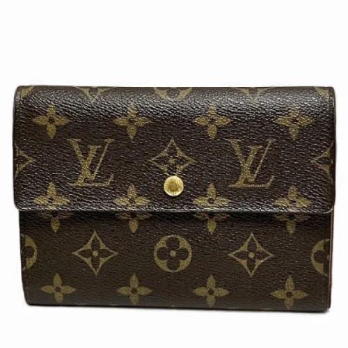 Pre-owned Canvas wallets Louis Vuitton Vintage , Brown , Dames